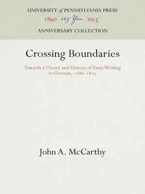 cover image of Crossing Boundaries